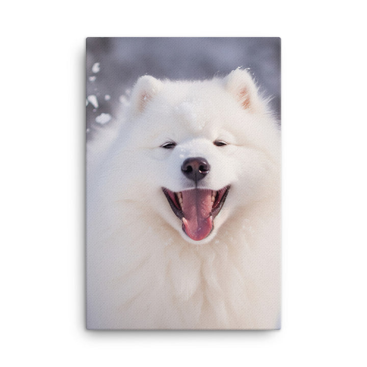 Samoyed Canvas - PosterfyAI.com