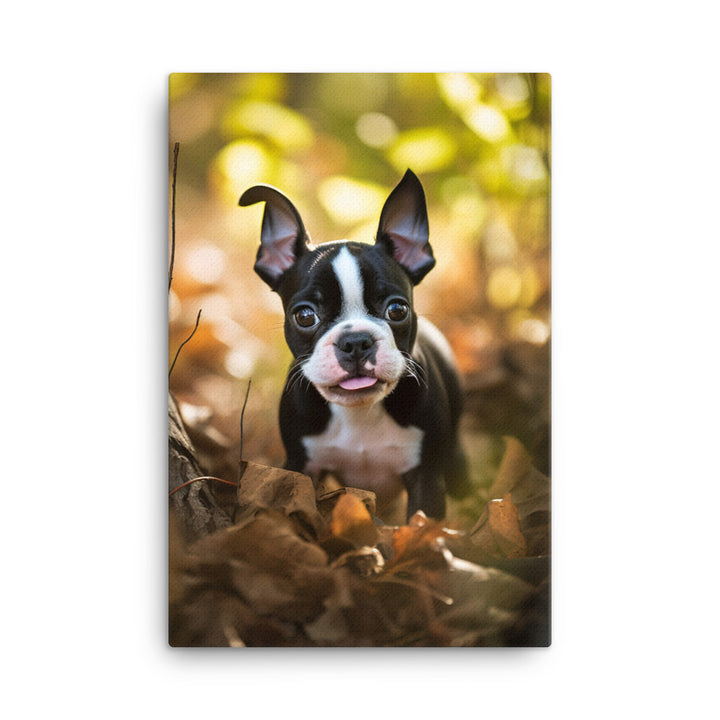 Boston Terrier Canvas - PosterfyAI.com