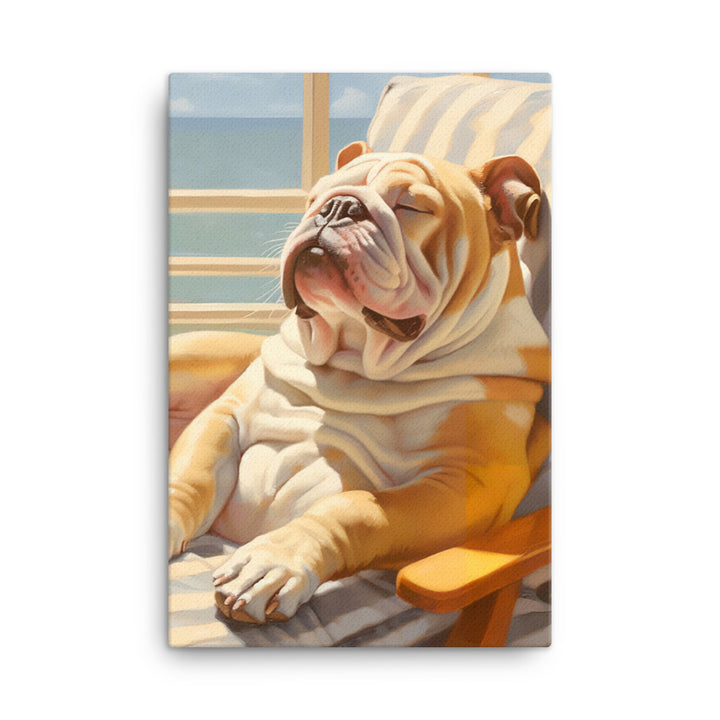 Bulldog Canvas - PosterfyAI.com