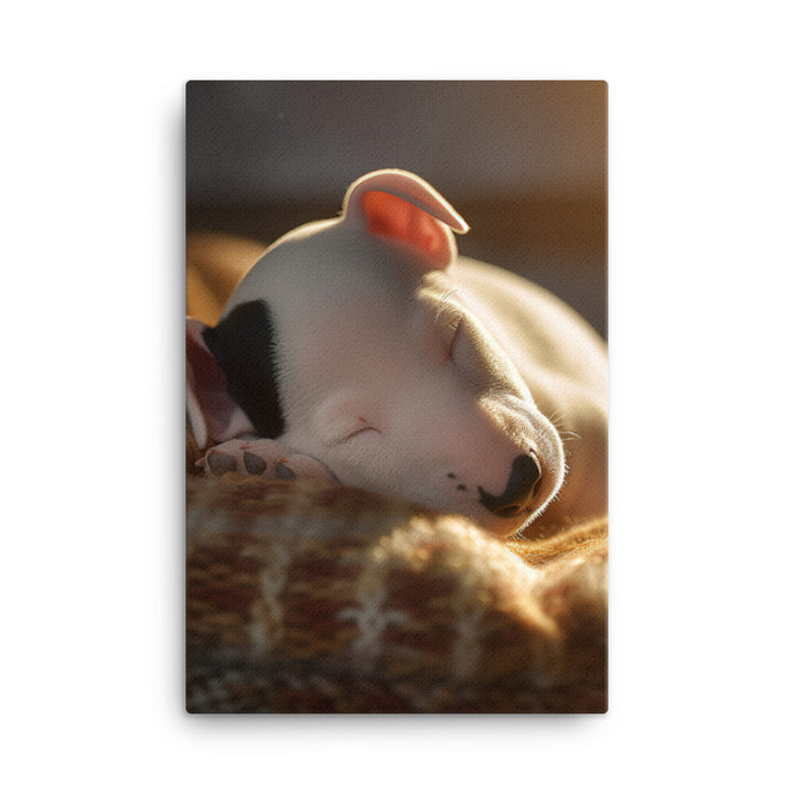Bull Terrier Canvas - PosterfyAI.com