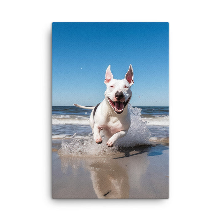 Bull Terrier Canvas - PosterfyAI.com