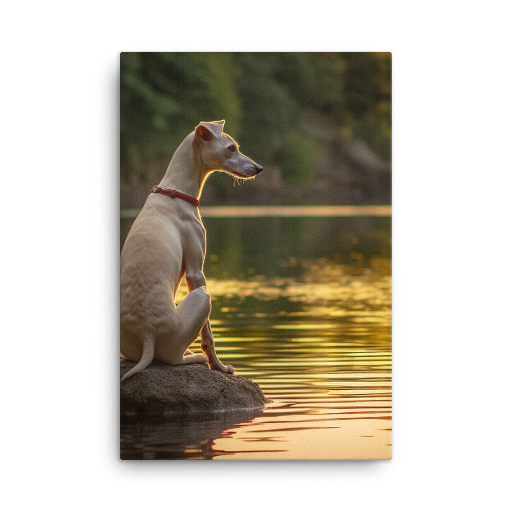 Whippet Canvas - PosterfyAI.com