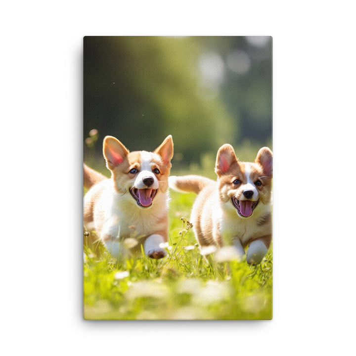 Welsh Corgi Canvas - PosterfyAI.com