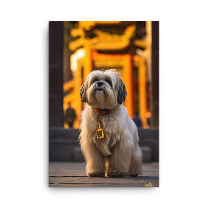 Lhasa Apso Canvas - PosterfyAI.com