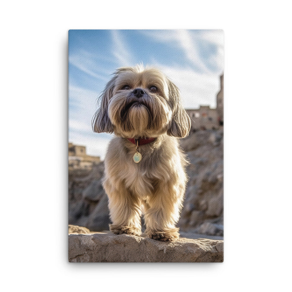 Lhasa Apso Canvas - PosterfyAI.com