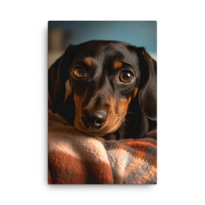 Dachshund Canvas - PosterfyAI.com