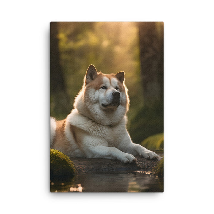 Akita Canvas - PosterfyAI.com