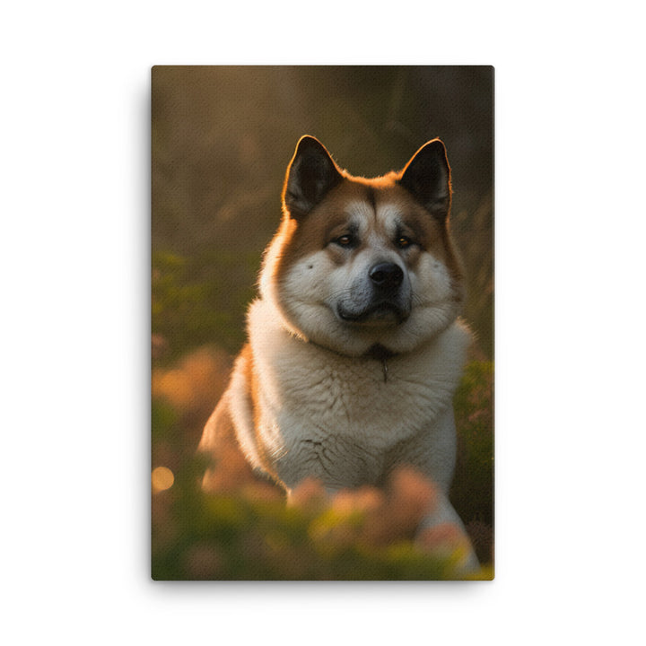 Akita Canvas - PosterfyAI.com