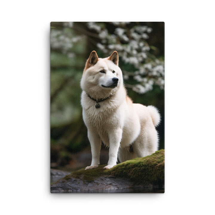 Akita Canvas - PosterfyAI.com