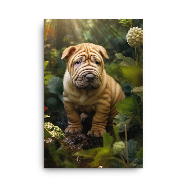 Shar Pei Canvas - PosterfyAI.com
