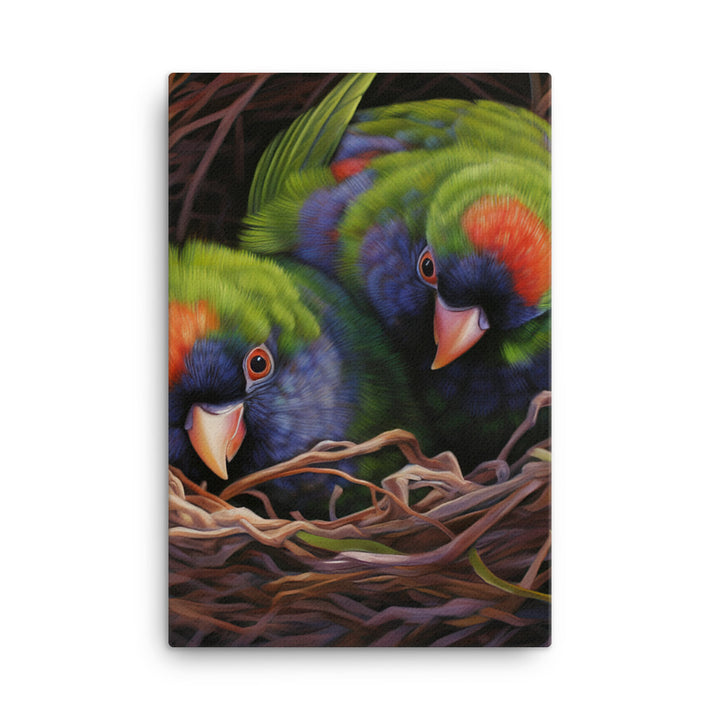 Lorikeet Canvas - PosterfyAI.com
