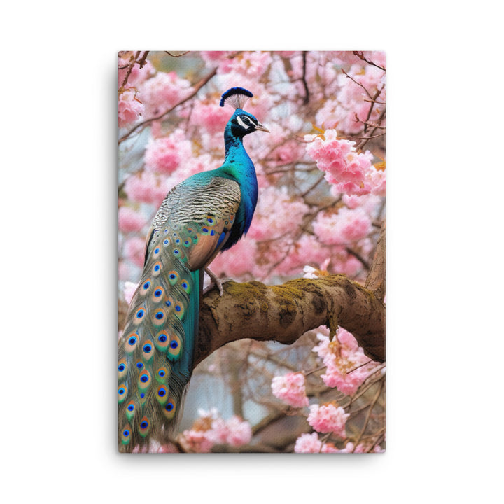 Peacock Canvas - PosterfyAI.com