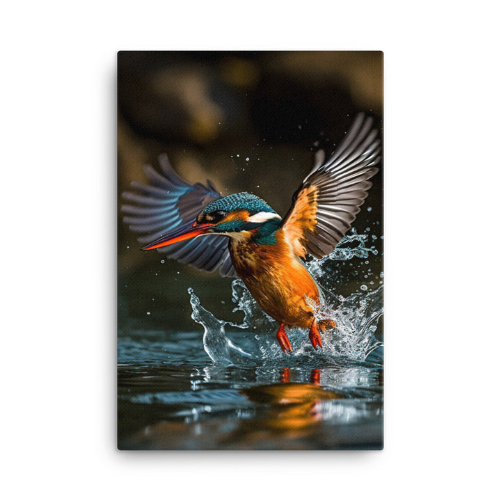 Kingfisher Canvas - PosterfyAI.com