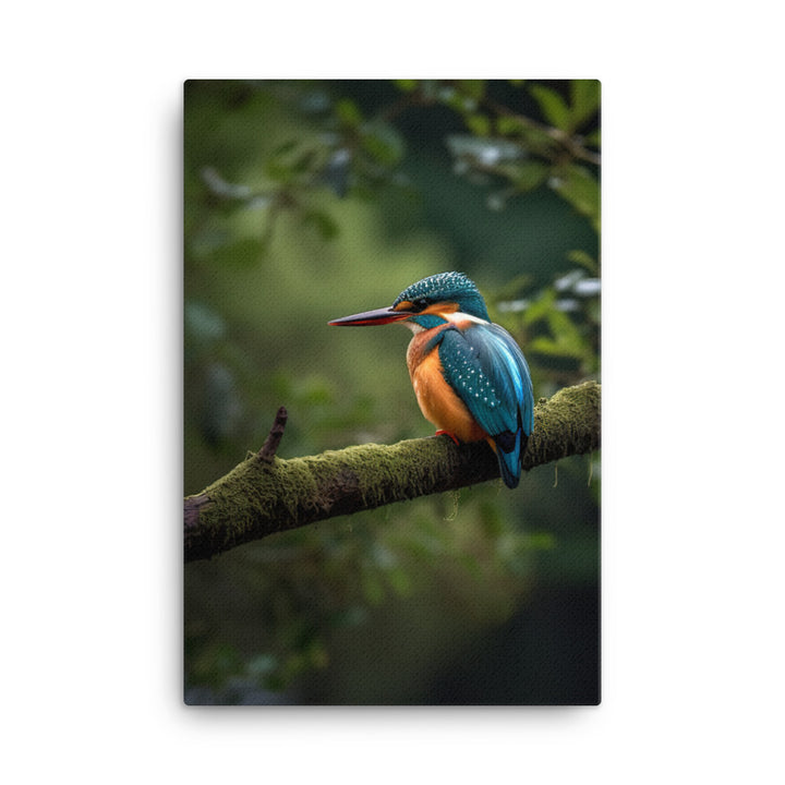 Kingfisher Canvas - PosterfyAI.com