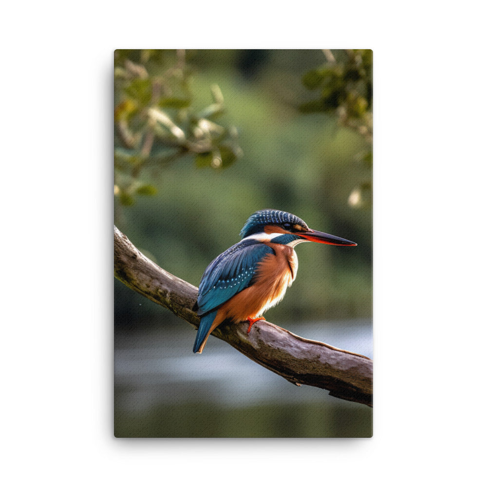 Kingfisher Canvas - PosterfyAI.com