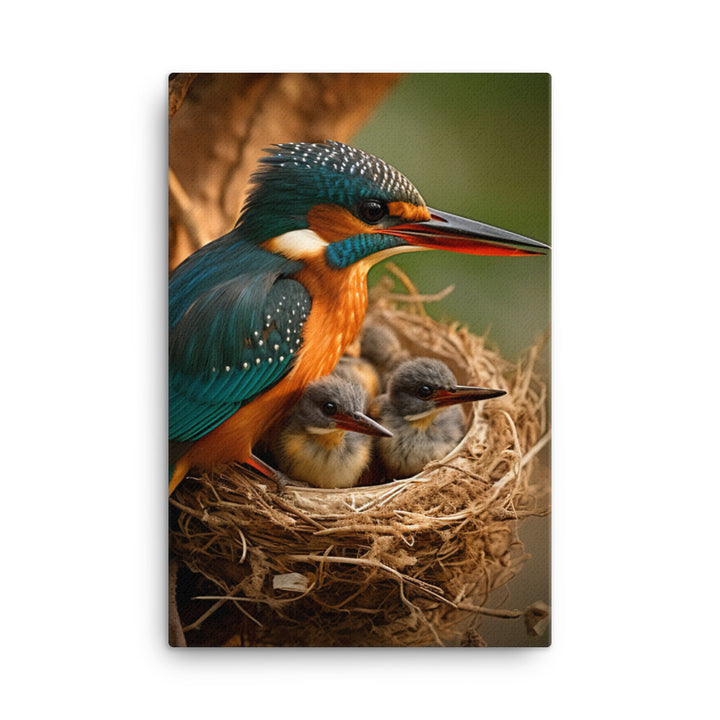 Kingfisher Canvas - PosterfyAI.com
