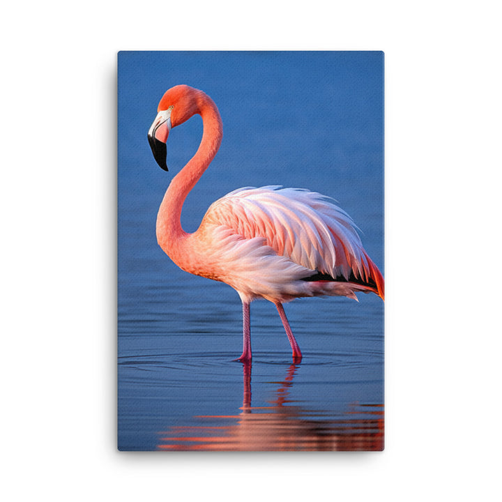 Flamingo Canvas - PosterfyAI.com