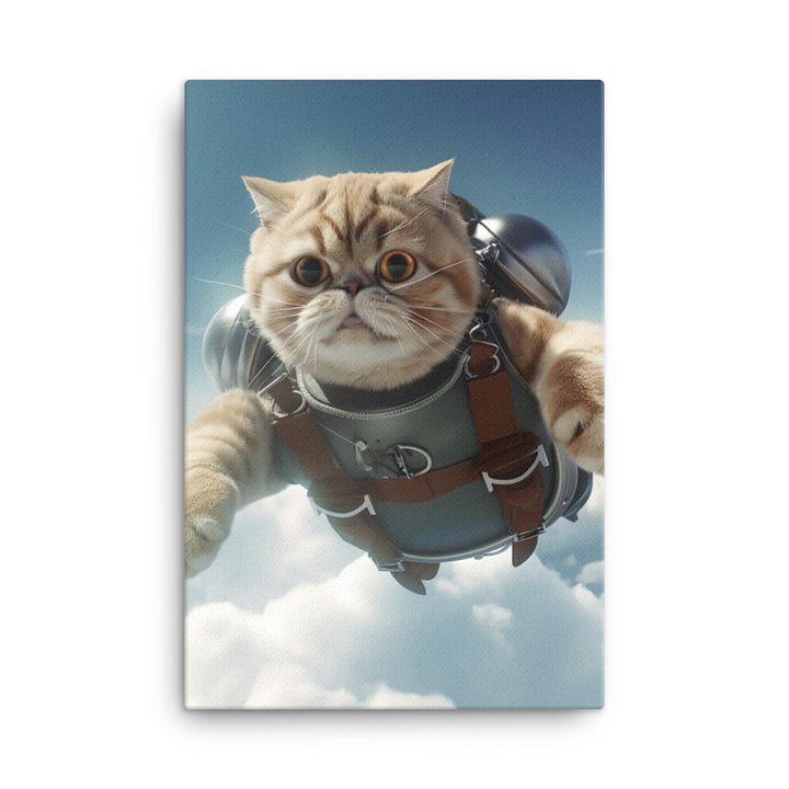 Exotic Shorthair Pilot Canvas - PosterfyAI.com
