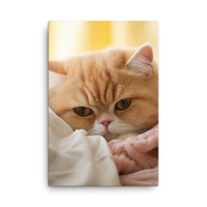 Exotic Shorthair Canvas - PosterfyAI.com