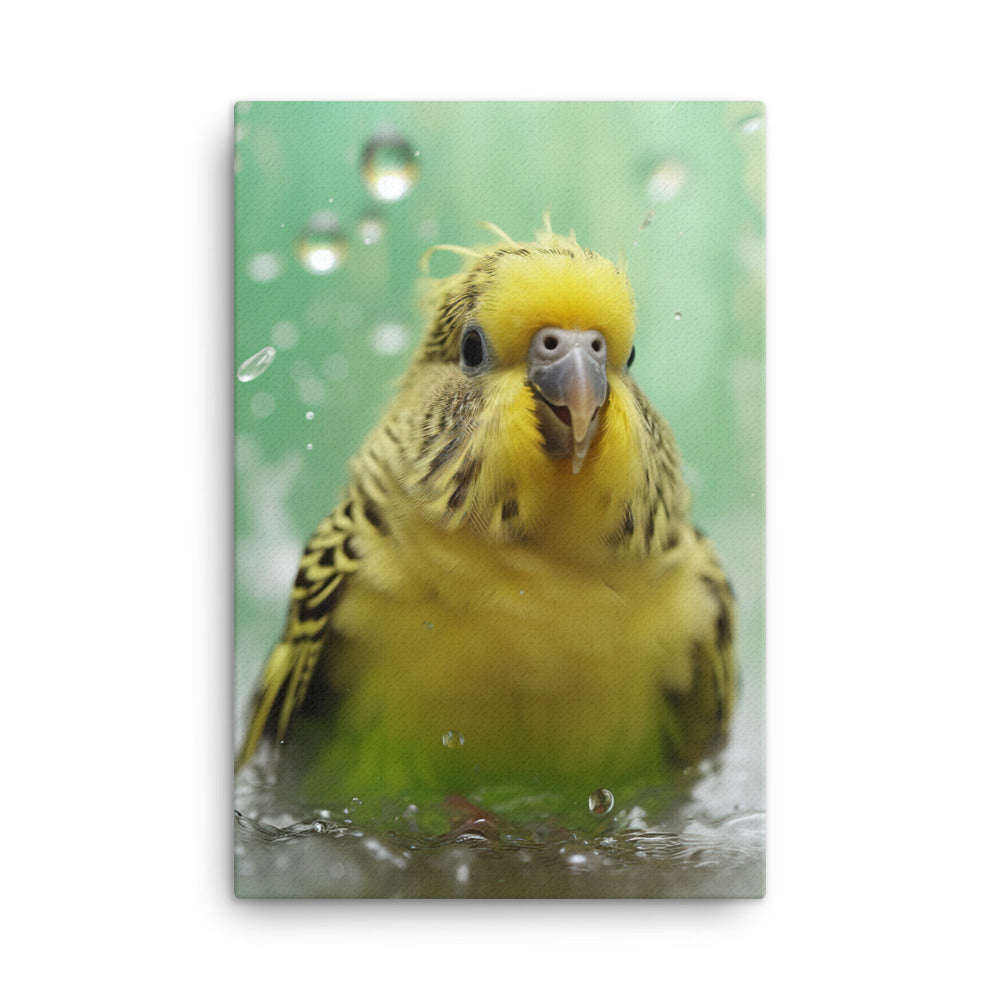 Budgerigar Canvas - PosterfyAI.com
