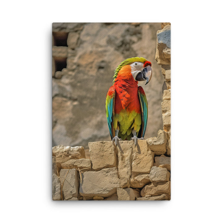 Macaw Canvas - PosterfyAI.com