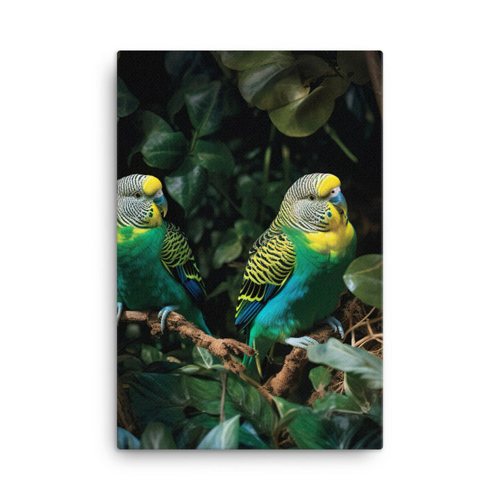 Budgerigar Canvas - PosterfyAI.com