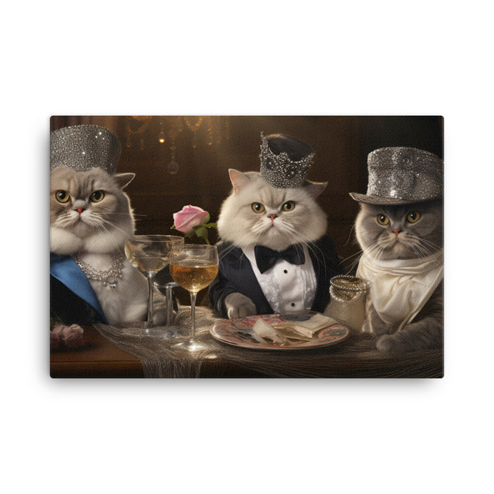 Exotic Shorthair Canvas - PosterfyAI.com
