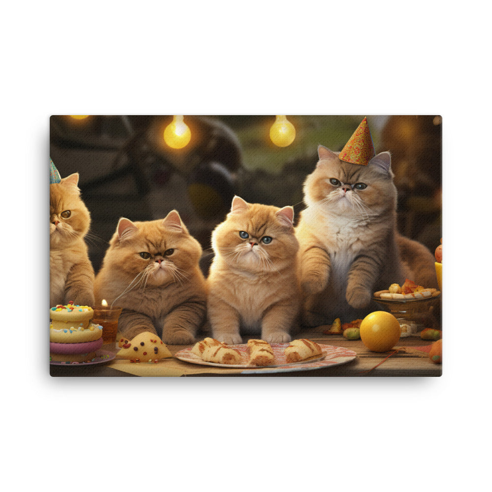 Exotic Shorthair Canvas - PosterfyAI.com