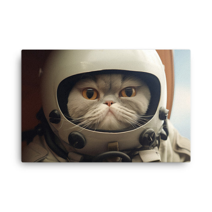Exotic Shorthair Pilot Canvas - PosterfyAI.com