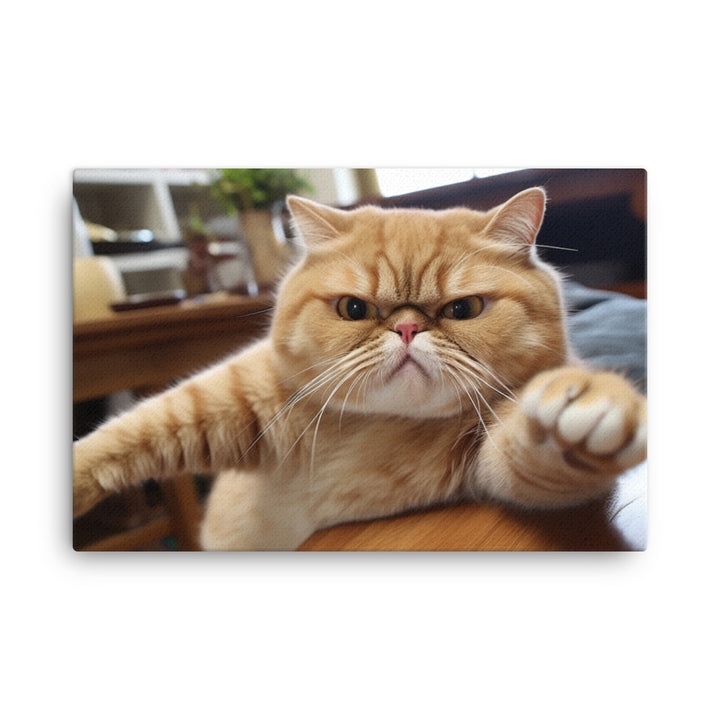 Exotic Shorthair Canvas - PosterfyAI.com