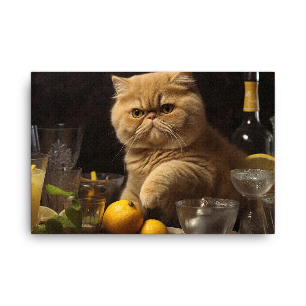 Exotic Shorthair Canvas - PosterfyAI.com