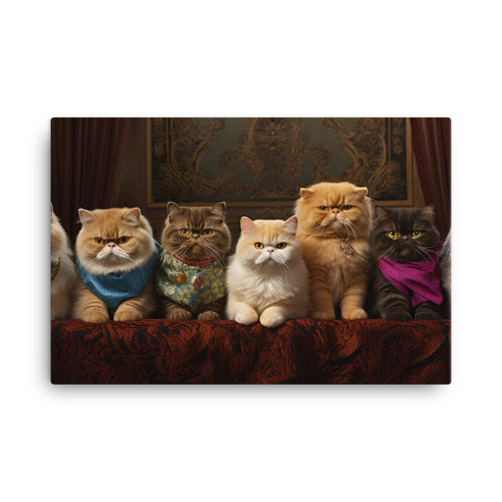 Exotic Shorthair Canvas - PosterfyAI.com