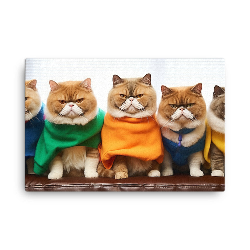 Exotic Shorthair Canvas - PosterfyAI.com