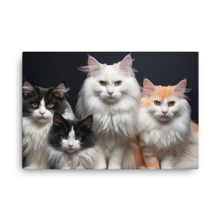 Turkish Van Canvas - PosterfyAI.com