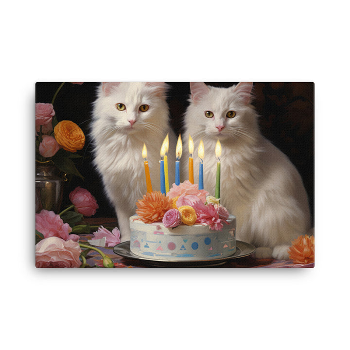 Turkish Van Canvas - PosterfyAI.com