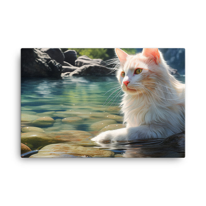 Turkish Van Canvas - PosterfyAI.com