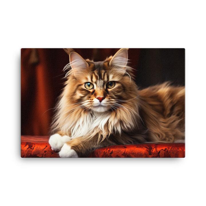 Maine Coon Canvas - PosterfyAI.com