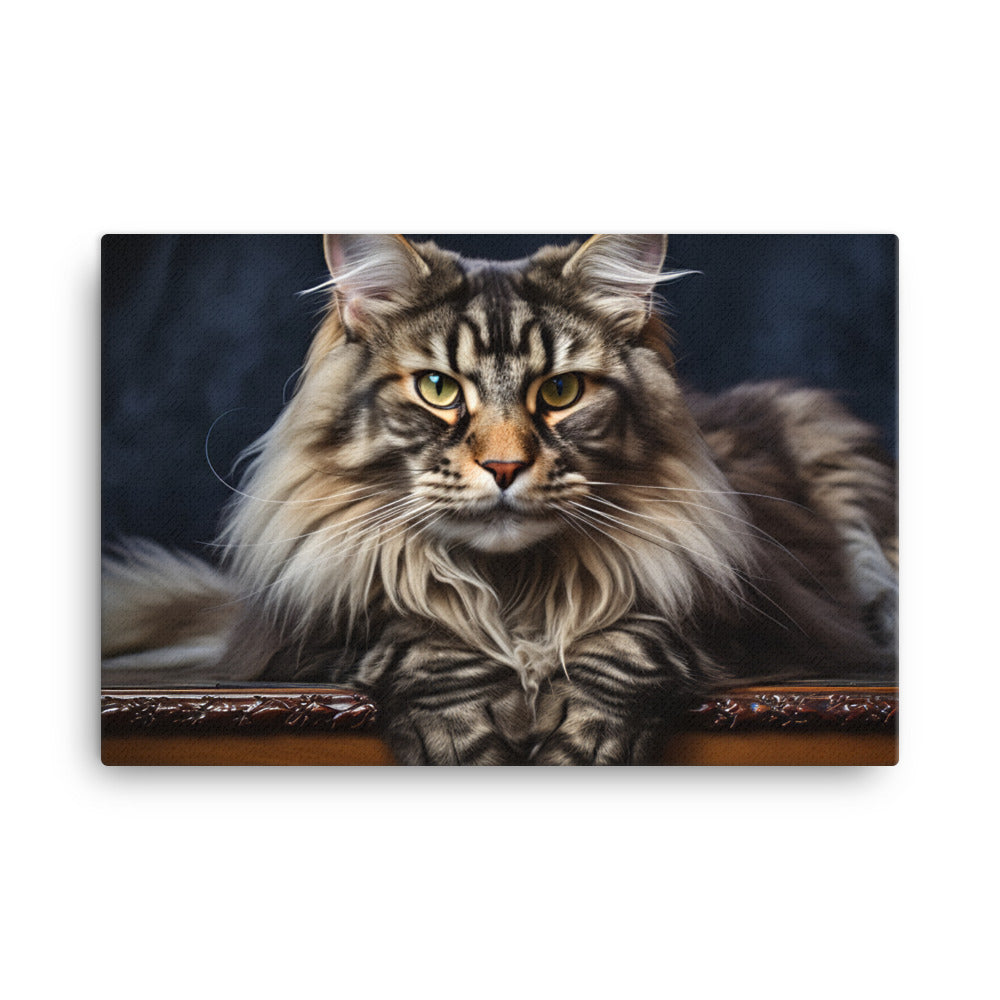 Maine Coon Canvas - PosterfyAI.com
