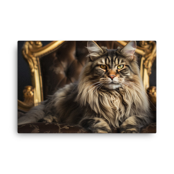 Maine Coon Canvas - PosterfyAI.com