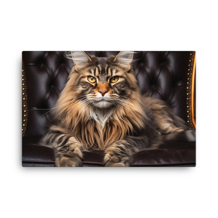 Maine Coon Canvas - PosterfyAI.com