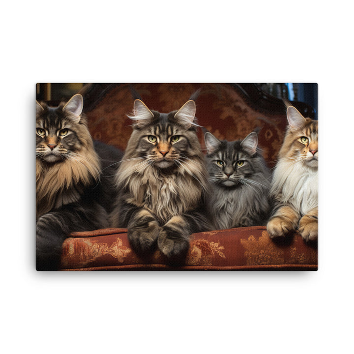 Maine Coon Canvas - PosterfyAI.com