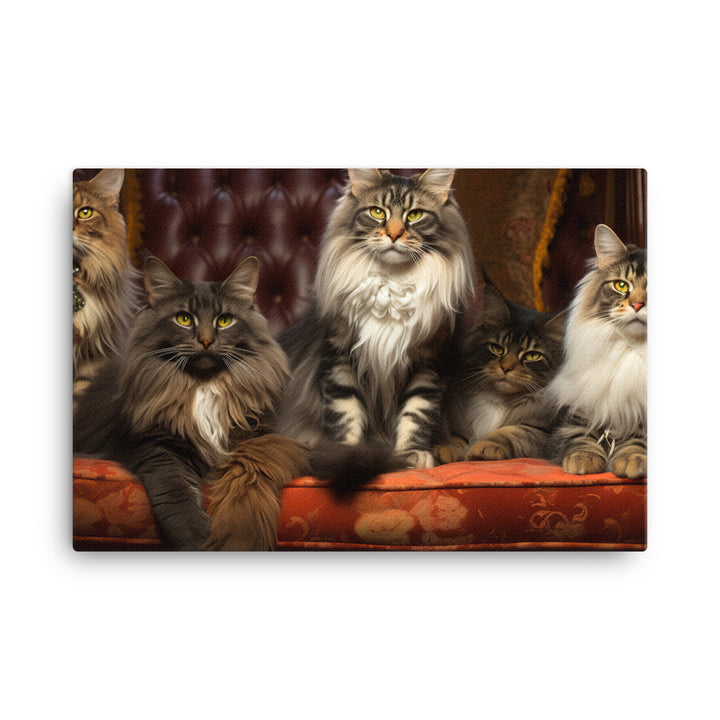 Maine Coon Canvas - PosterfyAI.com