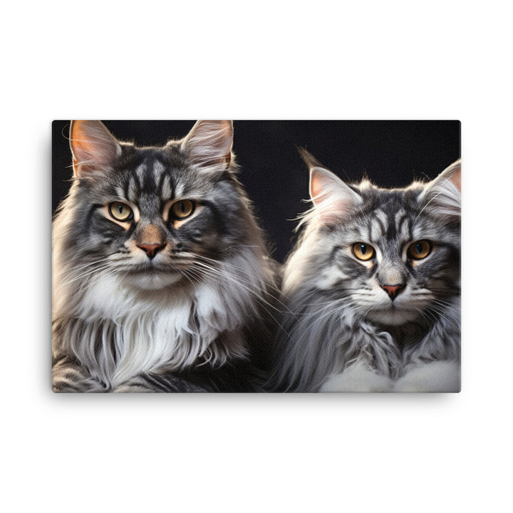 Maine Coon Canvas - PosterfyAI.com