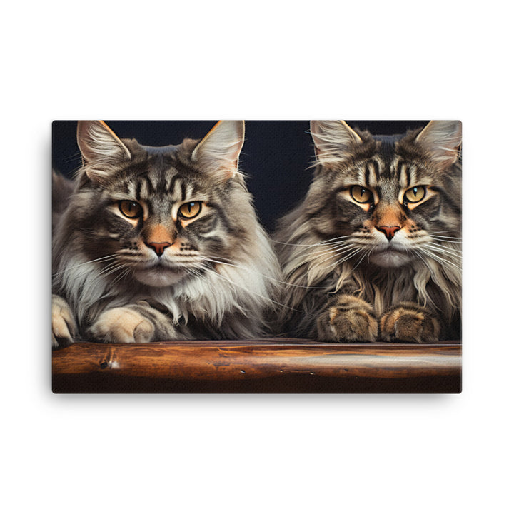 Maine Coon Canvas - PosterfyAI.com