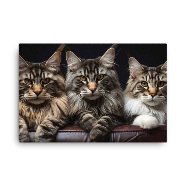 Maine Coon Canvas - PosterfyAI.com