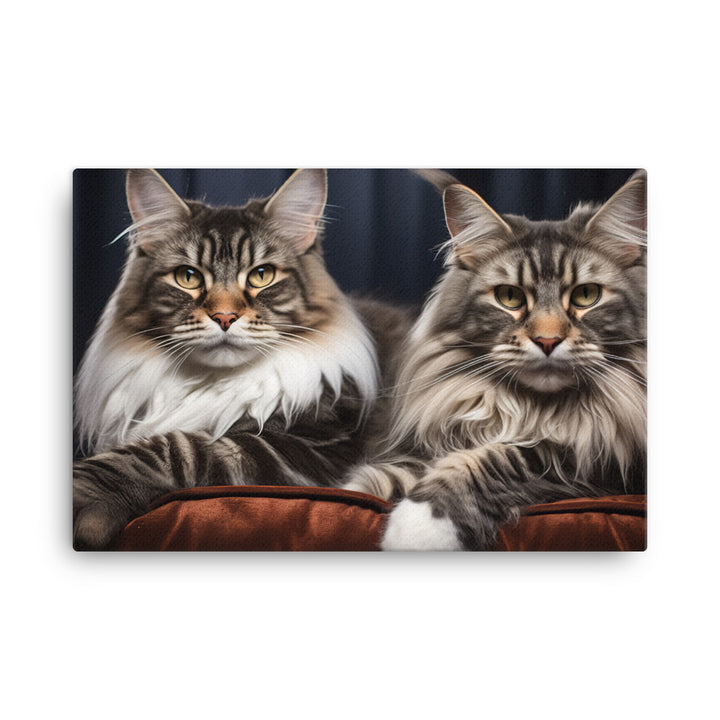 Maine Coon Canvas - PosterfyAI.com
