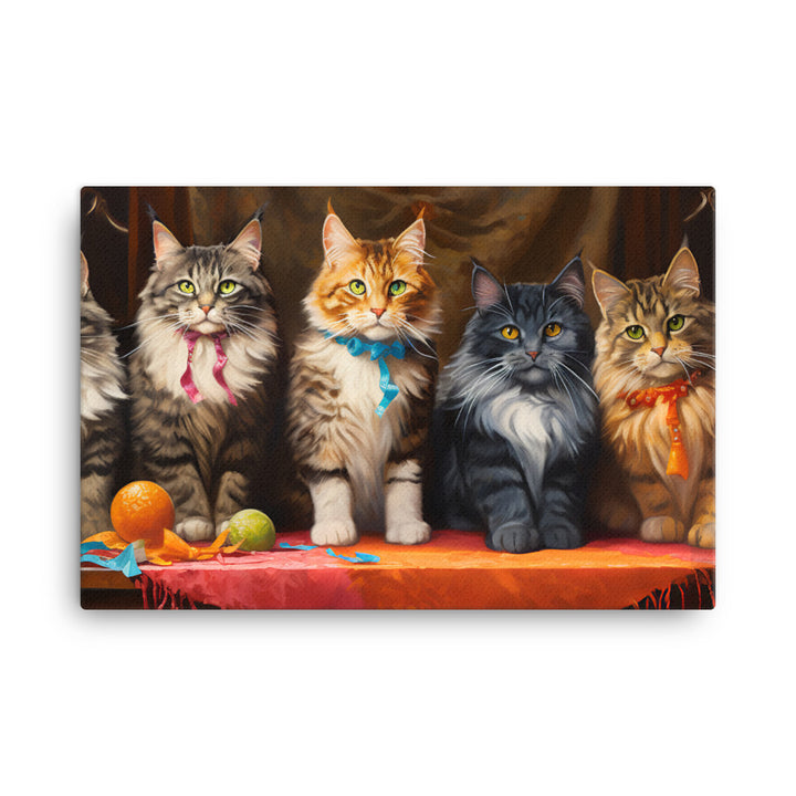 Maine Coon Canvas - PosterfyAI.com