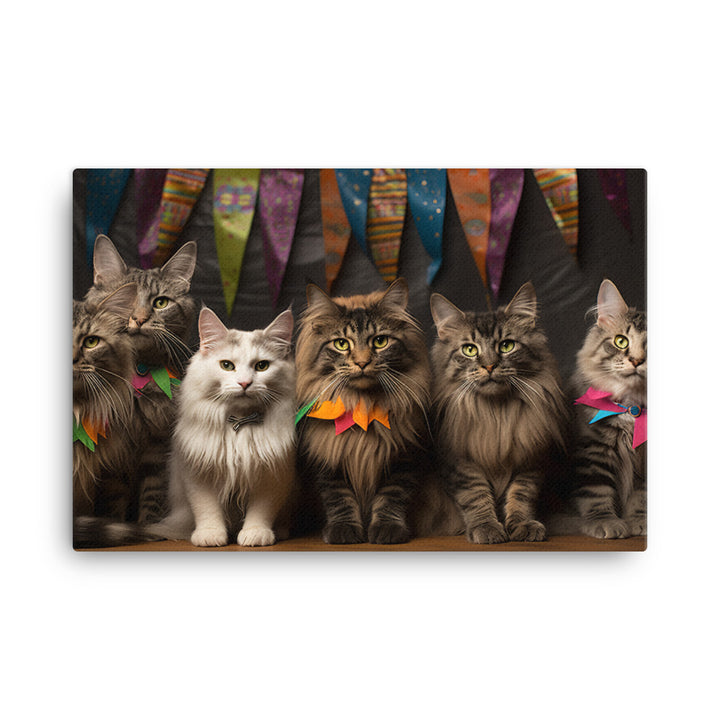 Maine Coon Canvas - PosterfyAI.com
