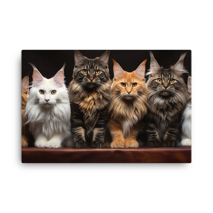 Maine Coon Canvas - PosterfyAI.com
