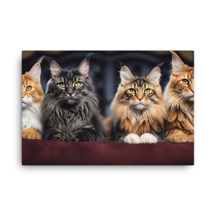 Maine Coon Canvas - PosterfyAI.com